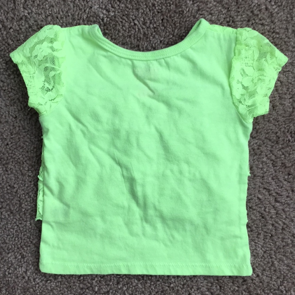 Garanimals | 12M Ruffled Neon Top - Picture 2 of 3